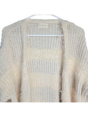 Dreamers Cardigan Duster Jacket Women Large Sweater Fuzzy Chenille Velvet Winter